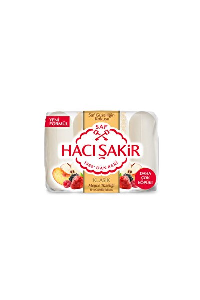 Hacı Şakir صابون التجميل الكلاسيكي المنعش بالفواكه 4x70 جم