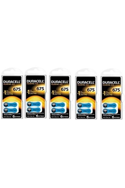 Duracell 675 Numara 5 Paket Işitme Cihazı Pili 675 Numara