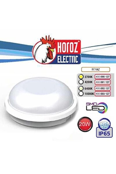 Horoz Elektrik Horoz 20w Ledli Tavan Aplik Beyaz Kasa Beyaz Işık Sıva Üstü Ar...
