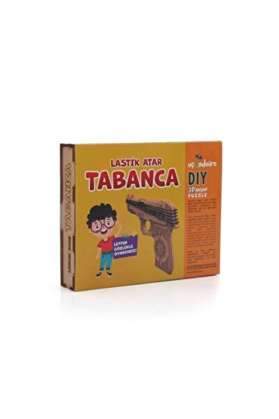 Mashotrend 3d Lastik Atar  Ahşap  Montessori Tabanca