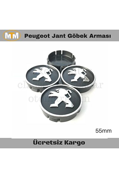 Erzline Peugeot Jant Göbek Arması 55mm