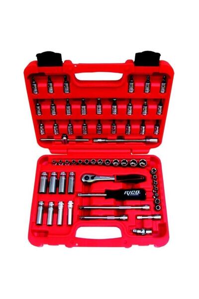 Rico 006-RC1012 طقم مفاتيح ربط 1/4 بوصة 60 قطعة