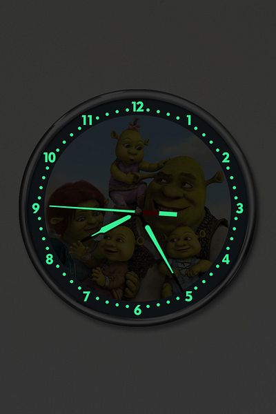 Dekor Loft Premium Night Shining Shrek Παιδικό ρολόι τοίχου