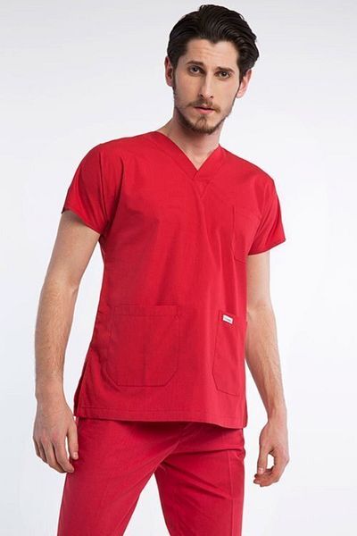 Owlet Medikal Κόκκινο Scrubs Ομοιόμορφο Σετ