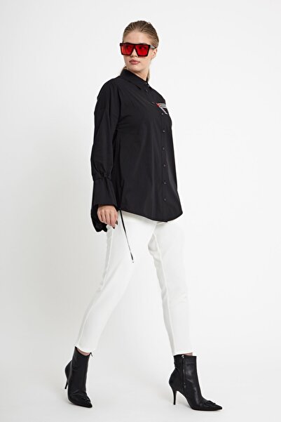 VERDA Women's Label Detailed Blouse