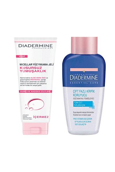 Diadermine Micellar Face Washing Gel Perfect Softness 150ml + Eye Makeup Cleansing Water 125ml