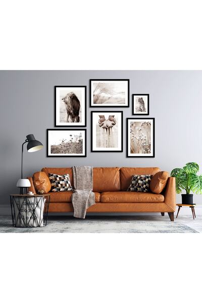 ÖZCANLAR ÇERÇEVE Dekorasyon Konsept Çoklu Çerçeveler Baskılar Baskı Seti Ev D...