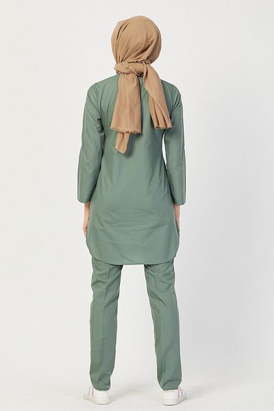 Owlet Medikal Στρατιωτική Πράσινη Χειρουργική Στολή Hijab