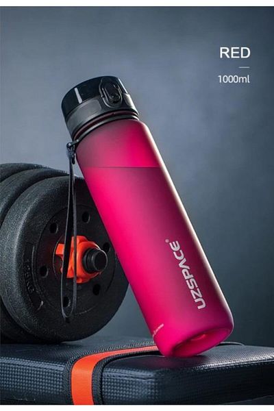 Uzspace 3038 Plum Tritan Bpa Free 1000 Ml Water Bottle