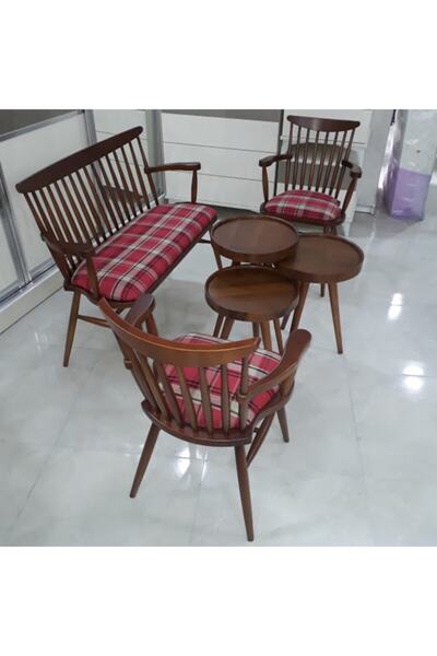 ALTAN HOME Ahşap Balkon Mutfak Teras Sedir Takımı