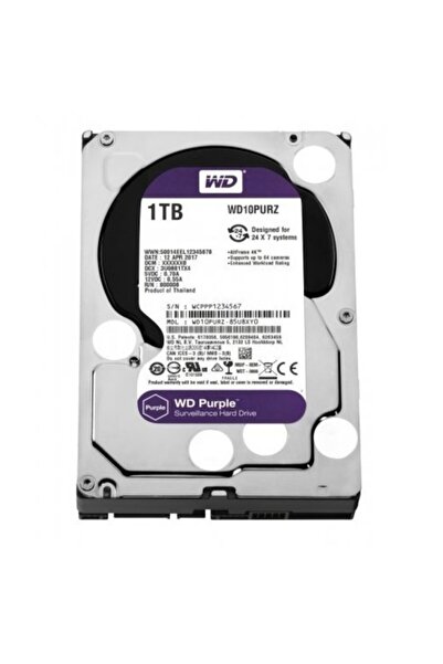 WESTERN DIGITAL 1tb Wd Purple Sata 6gb/s 64mb Dv 7x24 Wd10purz