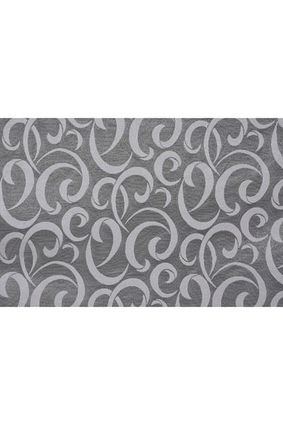 AKÇA TEKSTİL Moon Model Gray Color Single Wing Ready-made Planted Pleated Background Curtain 300*260 Cm