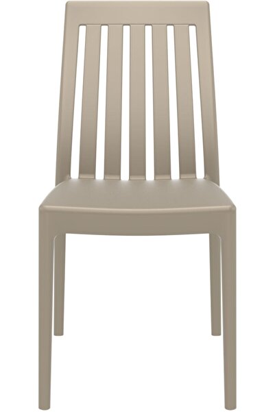 Siesta Kum Gri Soho Plastik Contract Sandalye Mutfak Balkon Salon Bahçe Cafe