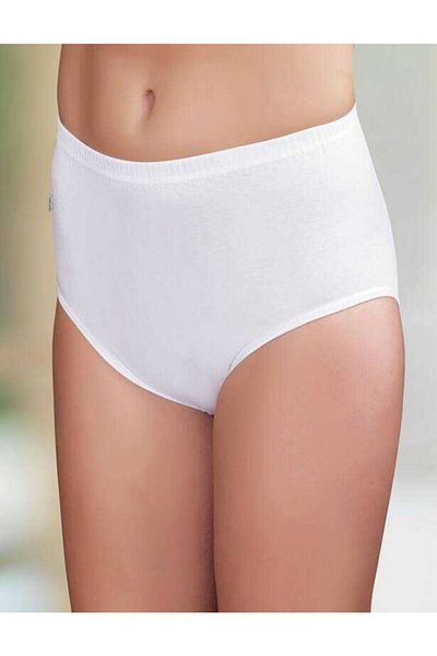 Şahinler -Women's White Seamless High Waist Bato Slip 6-Piece Economical Pack Mb018
