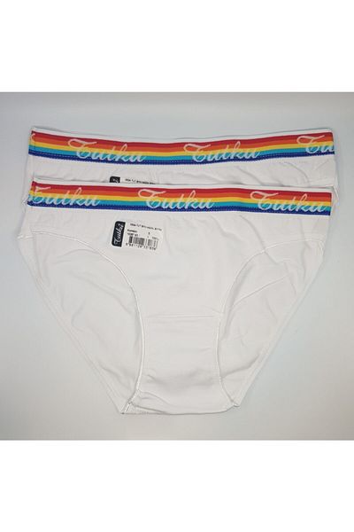 Tutku Γυναικεία εσώρουχα μπικίνι Hazal White Pack Fua Shop 3 τεμαχίων