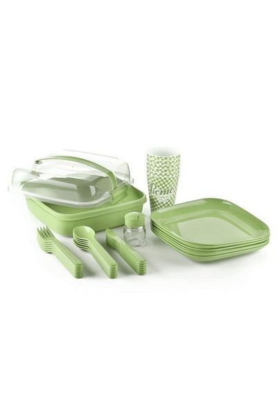 Cosiness Green 32 Piece Picnic Set
