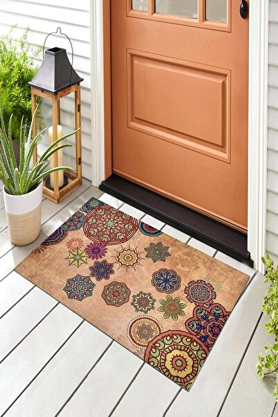 Evsebu Pienso Home Geometrik Dekoratif Kapı Önü Paspası