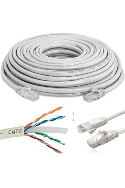 Noas (15 Mt) Cat6 Internet Ethernet Kablo 15 Metre Cat 6 Cable (adınıza Fatur...