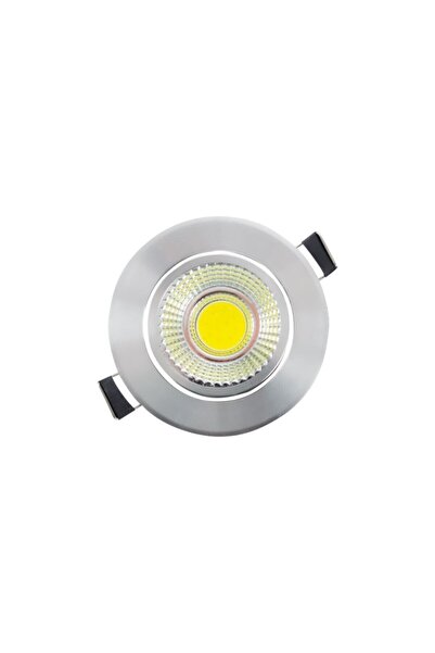 Genel Markalar 5w Cob Panel Armatür Krom Kasa Beyaz Işık