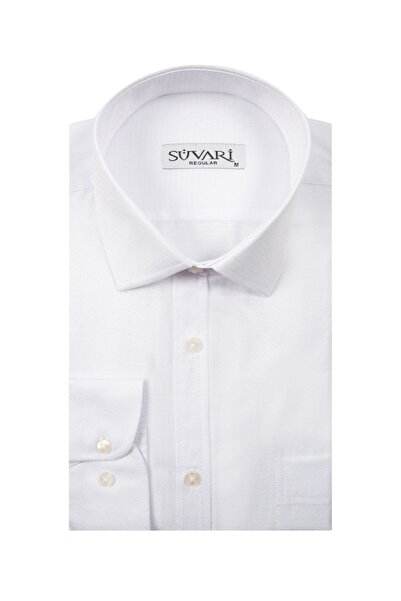 SÜVARİ Ανδρικό πουκάμισο με μοτίβο μπορντό