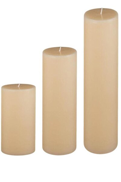 MumvemuM Big Çap : 10 Cm Set Mum Krem 20/25/30 Cm