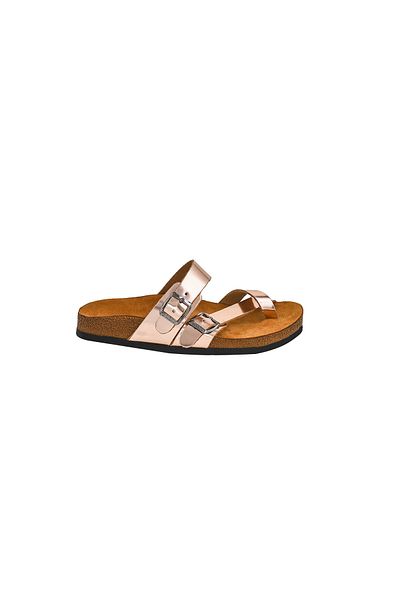 Moosefield Papuci unisex Rose din piele naturală