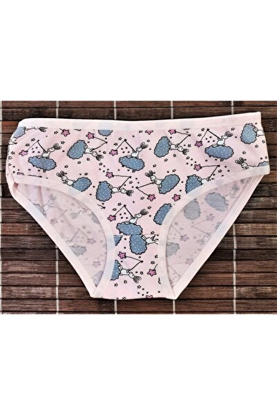 ADN Underwear 6 bucăți chiloți pentru fete din bumbac cu modele colorate