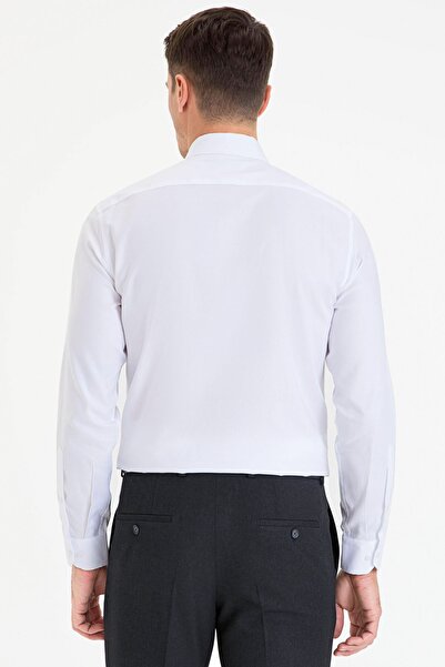 Pierre Cardin Beyaz Slim Fit Basic Gömlek