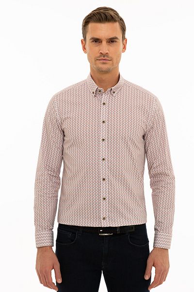 Pierre Cardin Orange Slim Fit Shirt