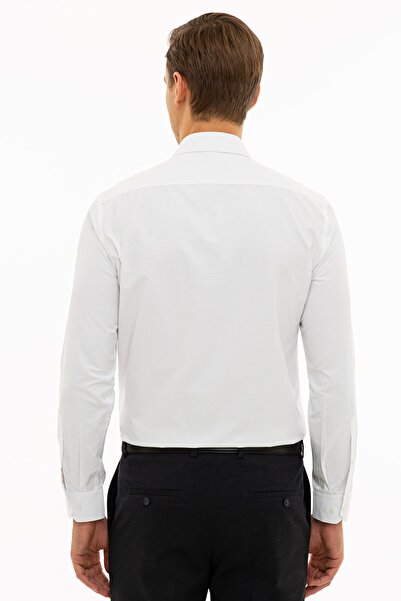 Pierre Cardin Λευκό Slim Fit Ανδρικό πουκάμισο - G021SZ004.000.1108954