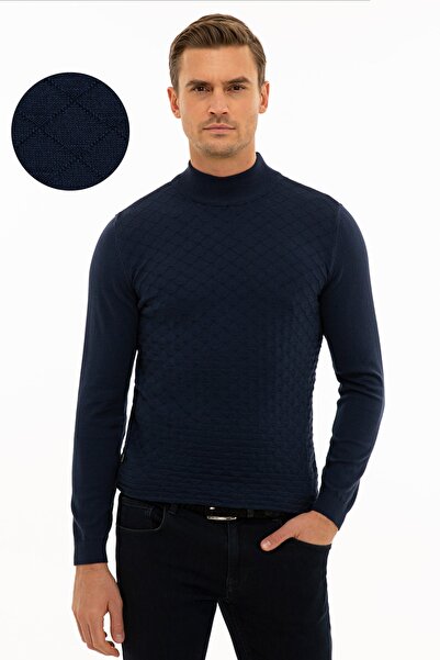 Pierre Cardin Erkek Lacivert Slim Fit Triko Kazak G021SZ0TK.000.1217411