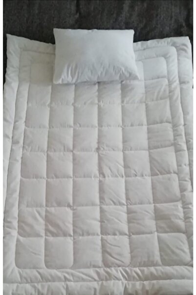BahçeHome Doğal Yün Bebek Yorganı + Doğal Yün Yastık Hediyeli