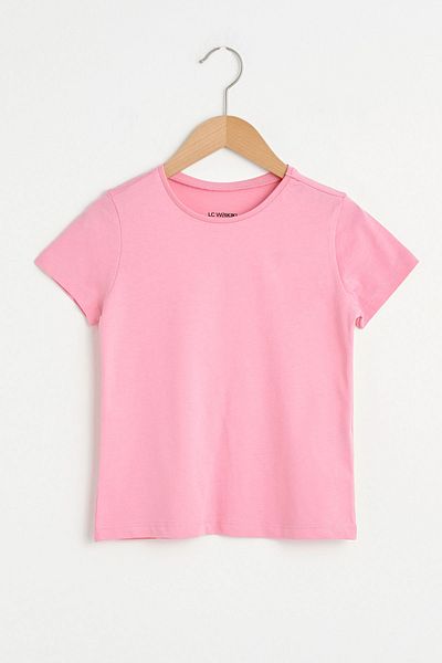 LC Waikiki Crew Neck Basic Short Sleeve Cotton Girl's T-Shirt from Your Fashion Style