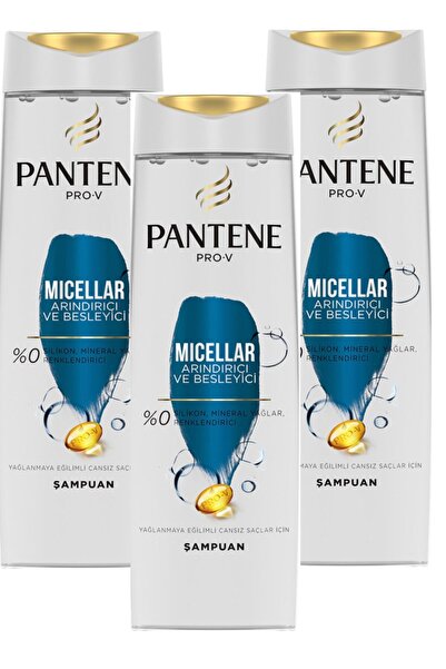 Pantene Micellar Arındırıcı Ve Besleyici Şampuan 400 ml 3 Adet