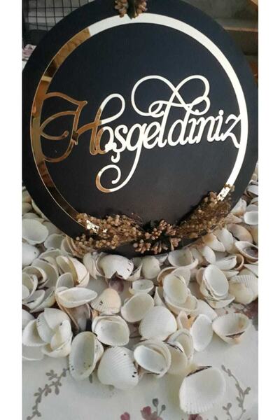 MARKA SOKAK Siyah Gold Özel Tasarım Kapı Süsleri