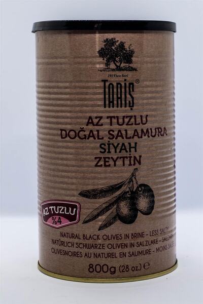 Tariş Gemlik Salamura Az Tuzlı Siyah Zeytin 800 G X 2 Adet