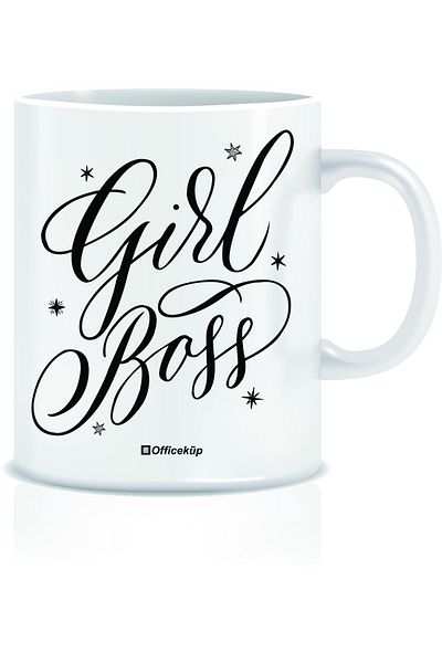 Officeküp كوب قهوة بورسلين من Girlboss