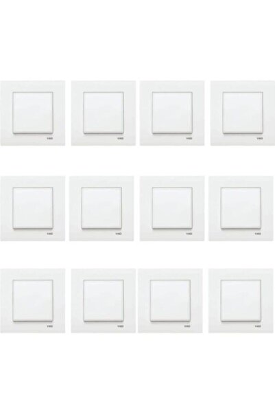 VİKO منتج مؤطر من Karre Key باللون الأبيض مكون من 12 قطعة