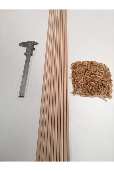 ottoahşap Pine Model Streamer 5 Mm X 5 Mm X 100 Cm Pine 10 Pieces