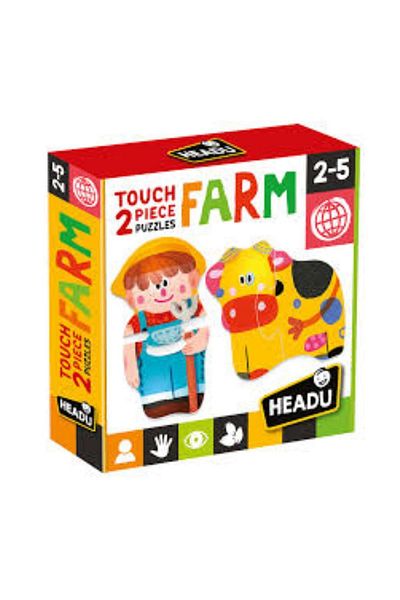 CARIOCA 2 Piece Puzzle Touch Farm (2-5 Years Old)