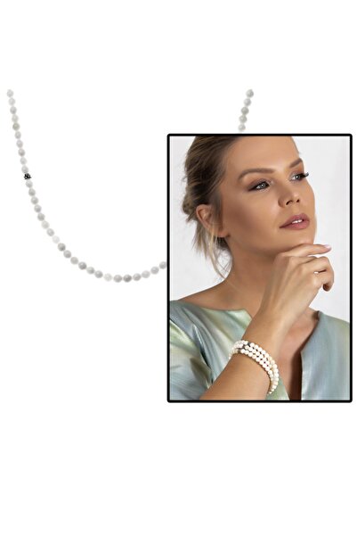 Hediye Evin Βραχιόλι και κολιέ - Χάντρες προσευχής - Αξεσουάρ από φυσική πέτρ...