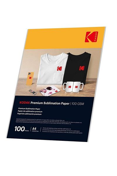 Kodak 20X30(A4)-100 Pieces Sublimation Transfer Paper - 100 Gr/M2