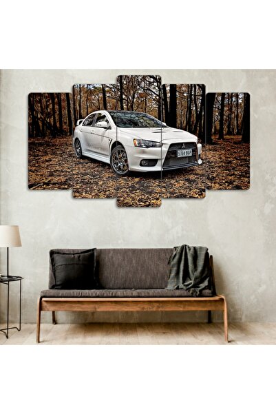 EVLOYA Mitsubishi Lancer Evolution X - 5 Parçalı Araba Tablo