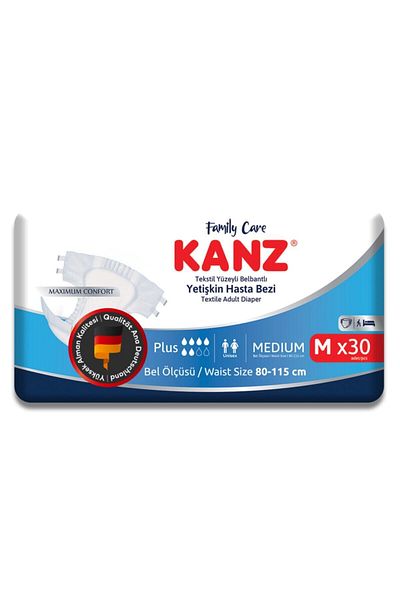 Kanz Adult Diapers - Medium 30 Pieces