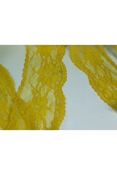 tuhafiyecimiz 5cm Width Dark Yellow Lace 5 Meter Ball - (730)