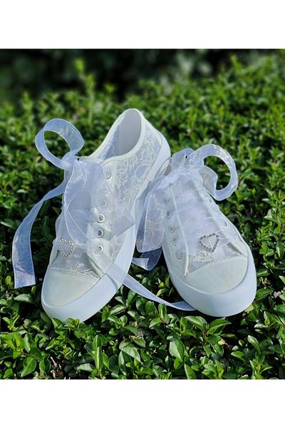 Ayakkabı Tutkusu Stilo ® Women's Pearl Lace Bridal Shoes