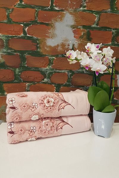 Özdilek Destine Bamboo Towel Set of 2 - Pink