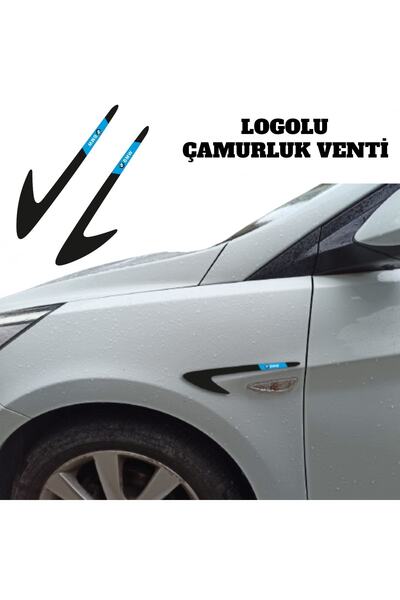 Otoaksefuar Bmw 1 Serisi 118 (logolu) Çamurluk Venti Parlak Siyah