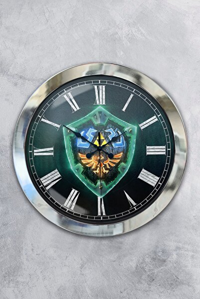 Platin Saat هدية ساعة حائط رائعة من معدن الكروم مقاس 36 سم