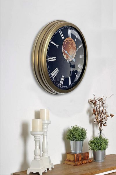 Kasva Concept Ceas de perete din metal anticat Sunset 40 cm